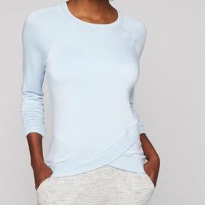 Light blue Athleta long sleeve